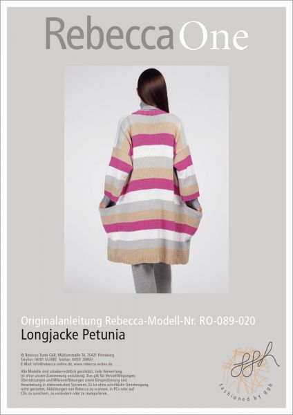 Anleitung - Longjacke Petunia