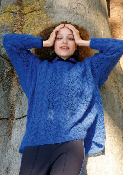 Strickanleitung - Weiter Mohair-Pullover