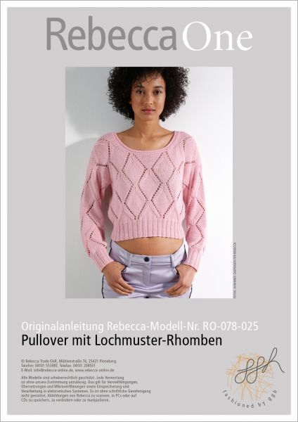 Anleitung - Pullover mit Lochmuster