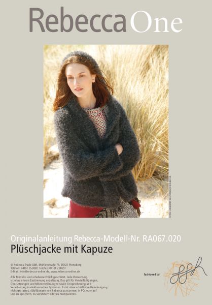 Plüschjacke mit Kapuze