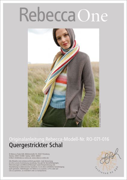 Strickanleitung - Quergestrickter Schal