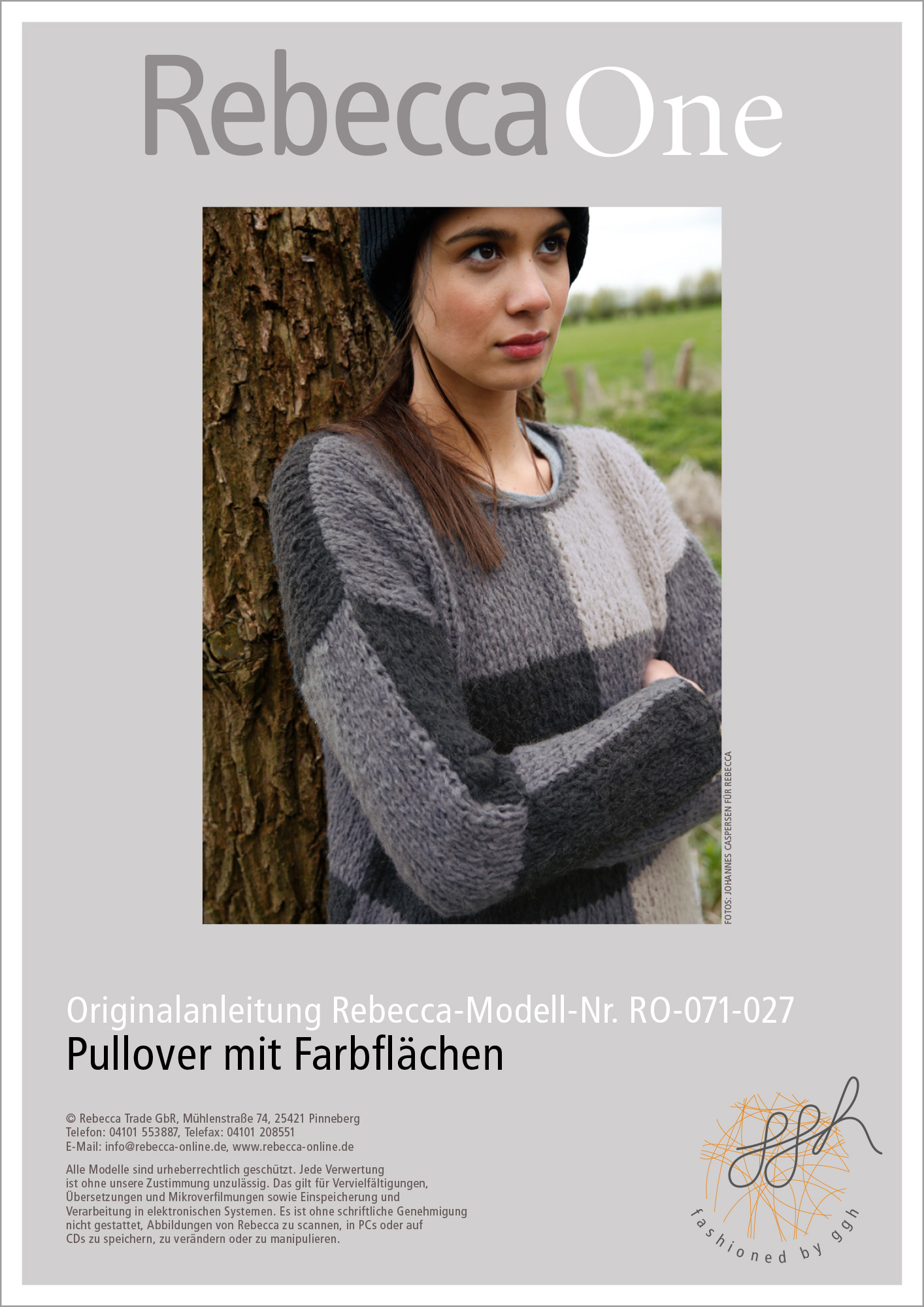 Knit pattern – colour block jumper