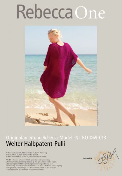 Weiter Halbpatent-Pulli