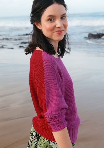 red batwing jumper