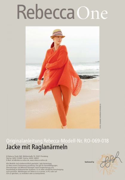 Jacke mit Raglanärmeln