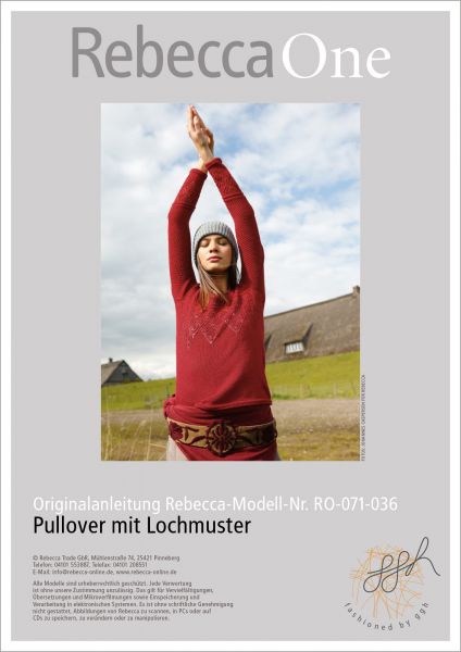 Strickanleitung - Pullover mit Lochmuster
