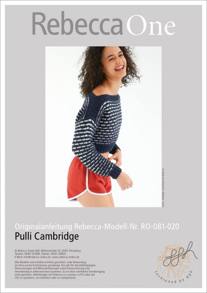 Anleitung - Pulli Cambridge