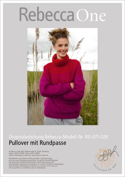 Knit pattern – colour block jumper