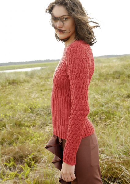 Rib knit jumper