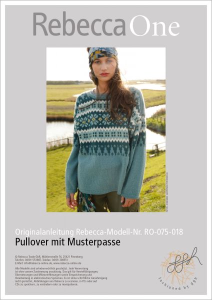 Knit pattern – Jumper with patterned yoke