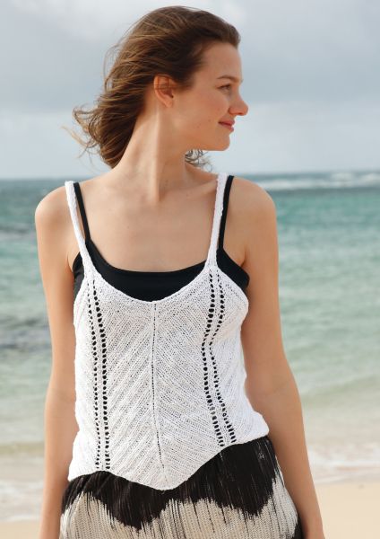 Knit pattern - Top with zigzag pattern