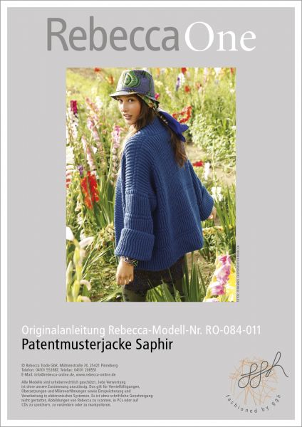 Anleitung - Patentmusterjacke Saphir