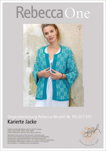 Strickanleitung - Karierte Jacke