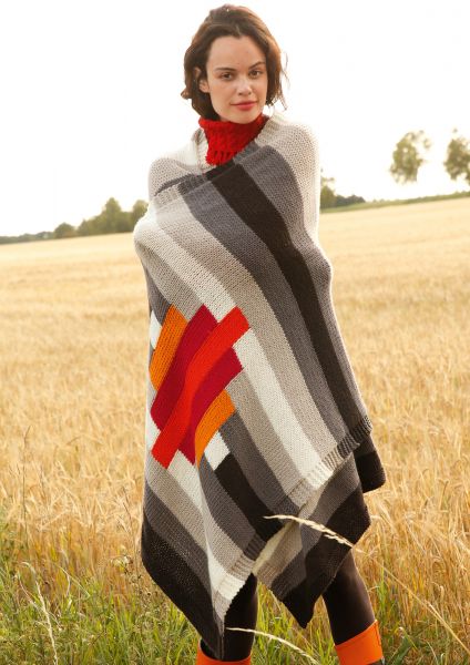 Colour block stole