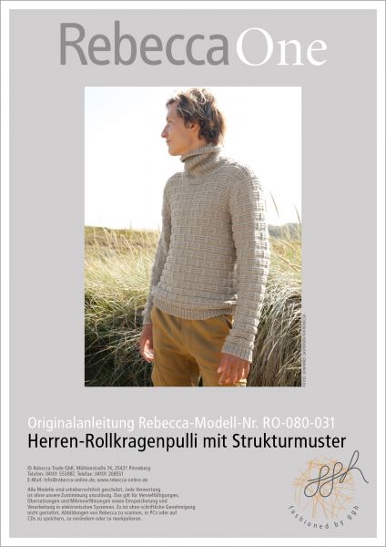 Anleitung - Herren-Rollkragenpulli