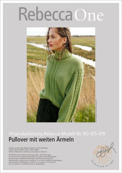 Knit pattern – Jumper with wide sleeves