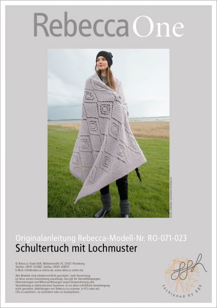 Strickanleitung - Schultertuch mit Lochmuster