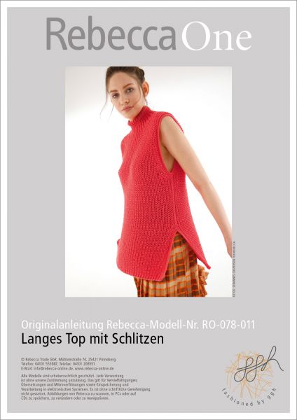 Anleitung - Langes Top mit Schlitzen