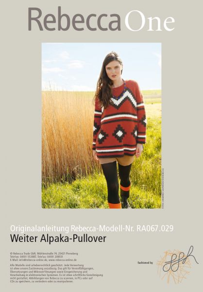 Weiter Alpaka Pullover