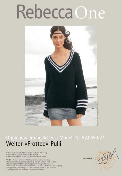 Weiter Frotteepullover