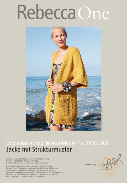 Jacke mit Strukturmuster