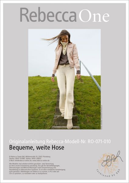 Strickanleitung - Bequeme, weite Hose