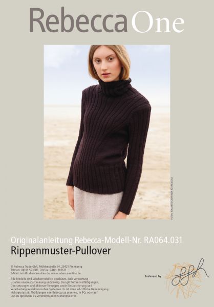 Rippenmuster-Pullover