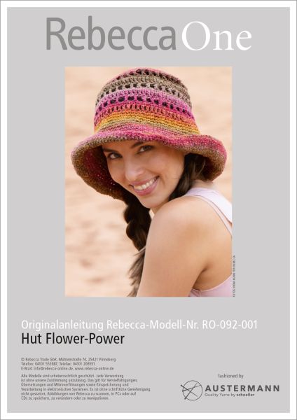 Anleitung - Hut Flower Power