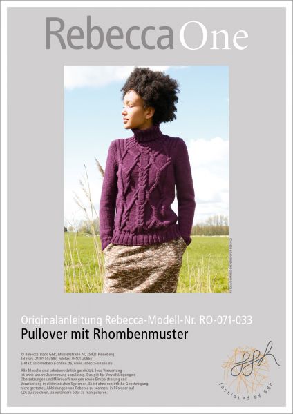 Strickanleitung - Pullover mit Rhombe