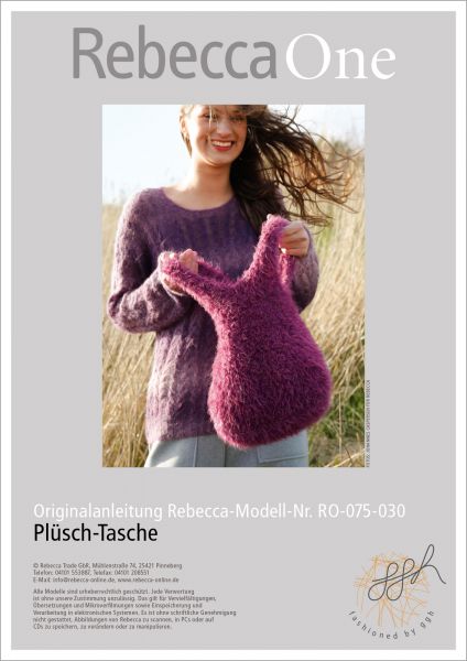 Knit pattern – plush bag