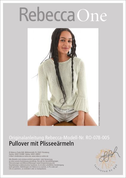 Anleitung - Pullover mit Plisseeärmeln