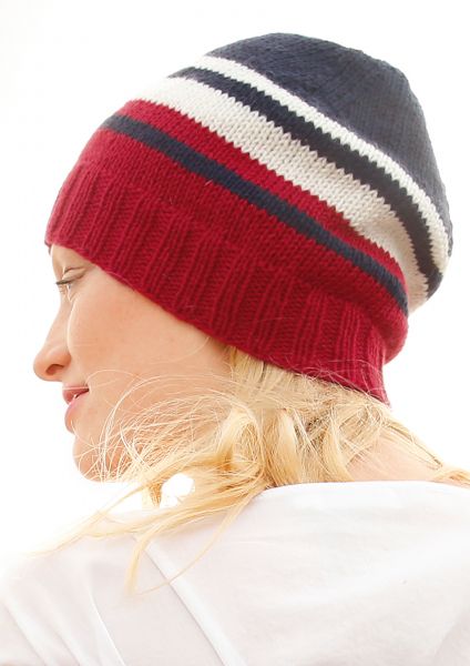 Striped beanie