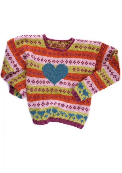 Kinderpullover mit Jacquardmuster