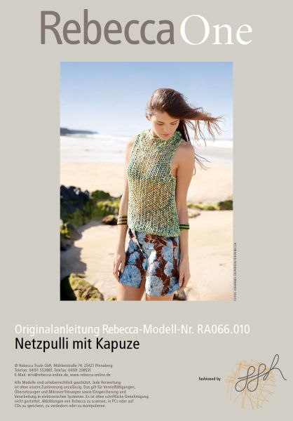 Netzpulli mit Kapuze