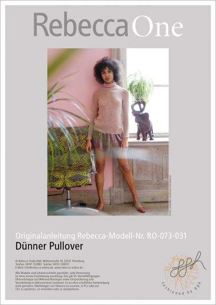 Strickanleitung - Dünner Pullover