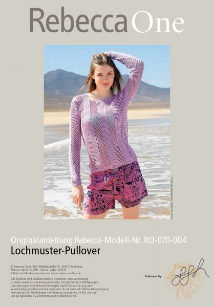 Knit pattern – peep-hole pattern jumper