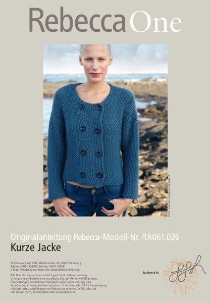 Kurze blaue Jacke