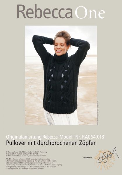 Pullover mit durchbrochenen Zöpfen