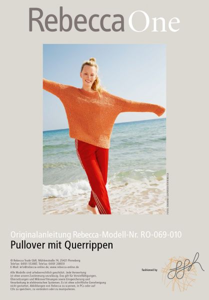 Pullover mit Querrippen