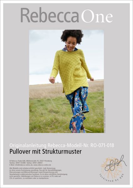 Knit pattern – jumper with textured pattern