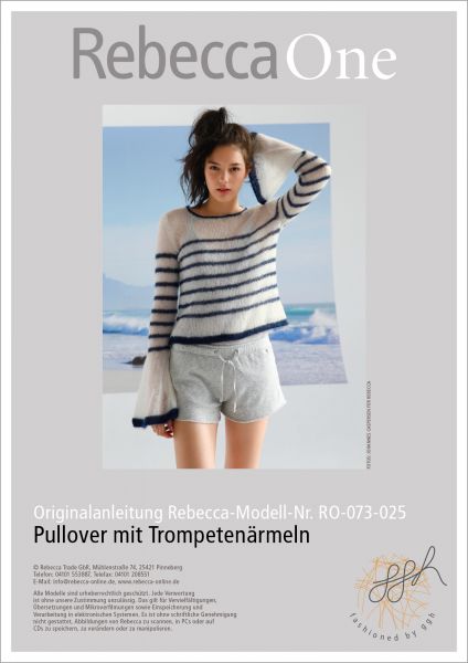 Strickanleitung - Pullover mit Trompetenärmeln