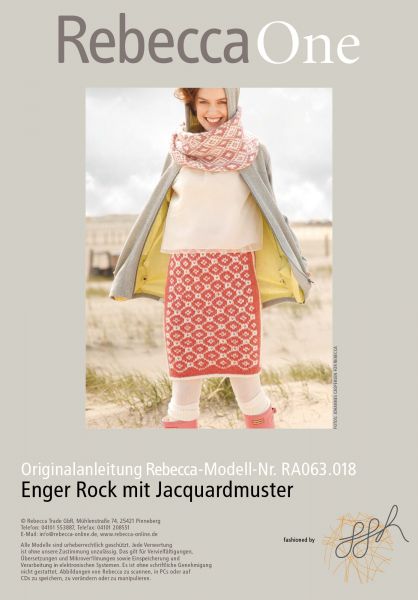 Enger Rock mit Jacquardmuster