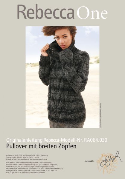 Pullover mit breiten Zöpfen