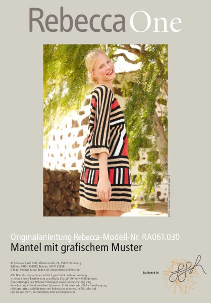 Mantel mit grafischem Muster