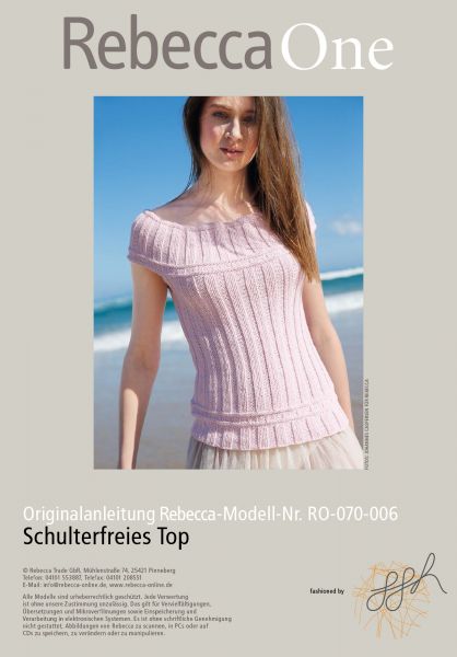 Strickmuster - Schulterfreies Top