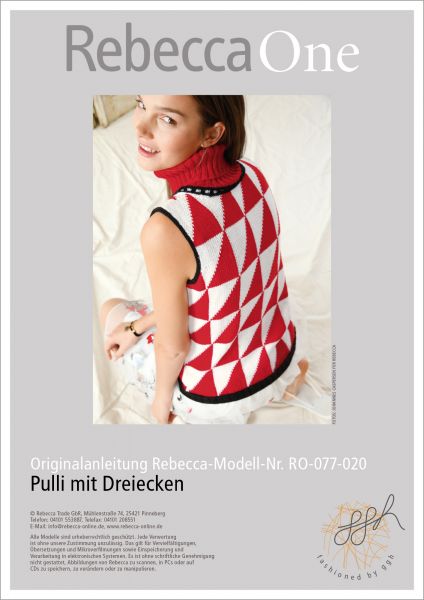 Strickanleitung - Pulli mit Dreiecken