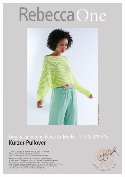 Anleitung - Kurzer Pullover