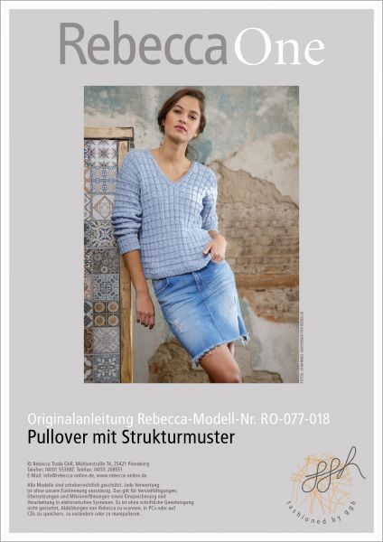 Strickanleitung - Pullover mit Strukturmuster