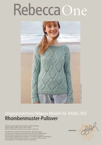 Rhombenmuster-Pullover