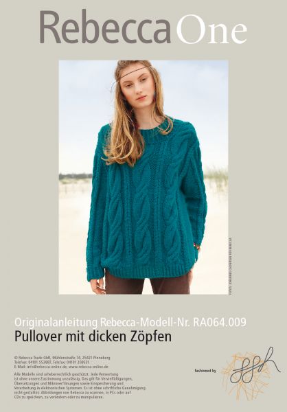 Pullover mit dicken Zöpfen